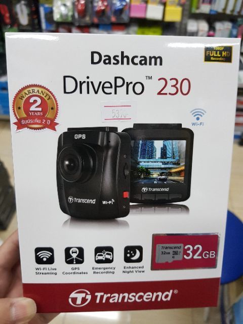 transcend-ราคาพิเศษ-drivepro-230-รุ่นใหม่micro-sd-32gb-กล้องติดรถยนต์-ประกันศูนย์-2-ปี