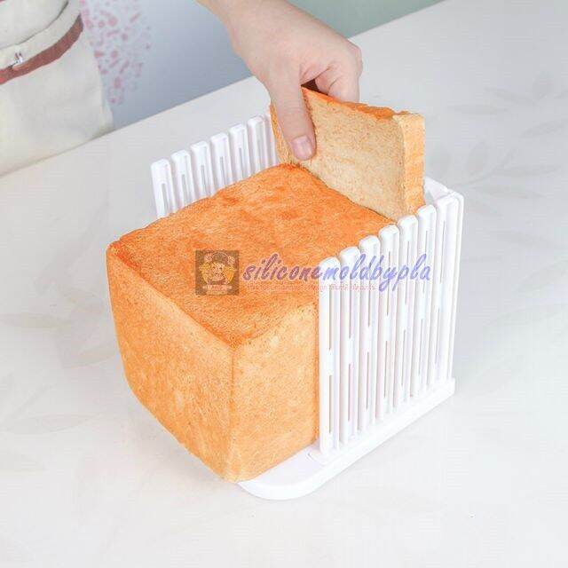 แท่นตัดขนมปัง-ที่สไลด์ขนมปัง-bread-slicer-แท่นตัดขนมปังพลาสติก-สีขาว