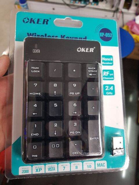 oker-new-oker-wirless-numeric-keypad-รุ่น-kp-052-คีบอร์ดตัวเลขไร้สาย-พร้อมส่ง