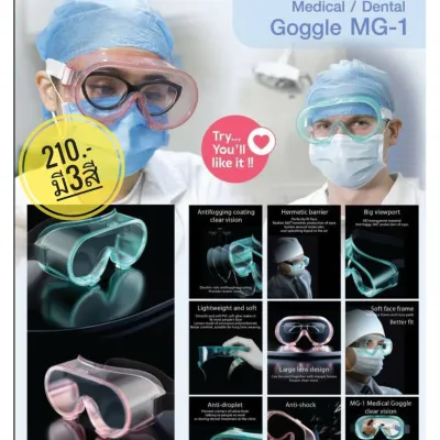 Medical Dental Goggle MG1 แว่นตาทางการแพทย์ แว่นตา แว่นตาหมอ
