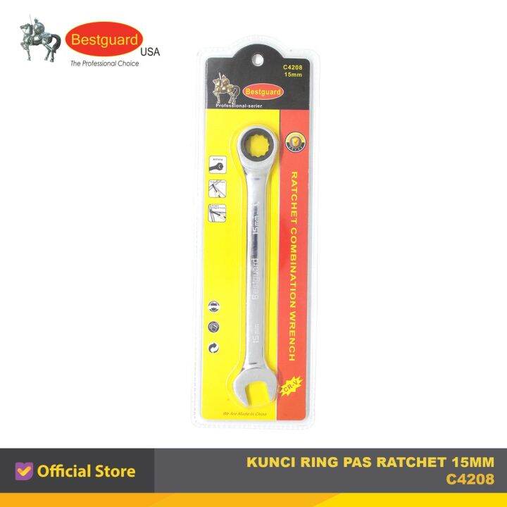 Bestguard Kunci Ring Pas Ratchet 15Mm Lazada Indonesia