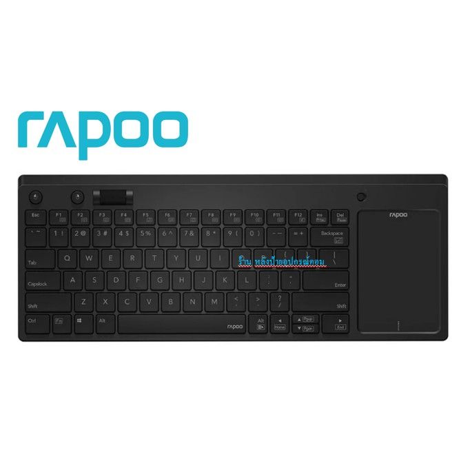 rapoo-คีย์บอร์ดไร้สาย-k2800-พร้อม-touchpad-สีดำ-ประกันศูนย์-synnex-2-ปี