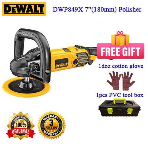 EHARDWARE ⚒ DEWALT DWP849X 7" (180MM) Heavy Duty Car Polisher (1250Watt