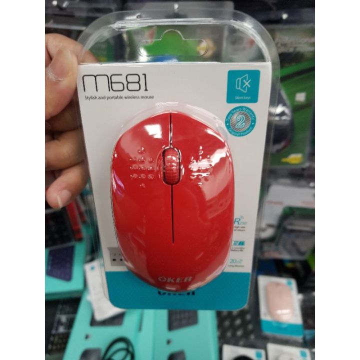 oker-m681-mouse-เมาส์ไร้สาย-ไร้เสียง-ราคาโดนๆๆ