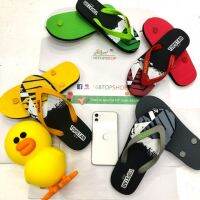 Tx-31 พื้นดำลาย Topstar รองเท้ายางพาราธรรมชาติ Fashion Rubber Sandals ถูกสุดในไทย #รองเท้าเด็กโตและผู้ใหญ่