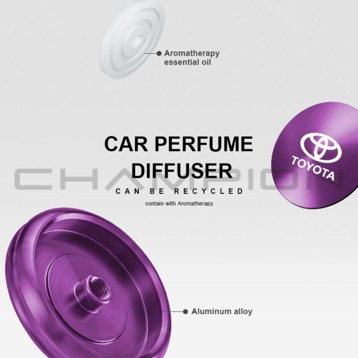 TOYOTA Car Perfume Air Freshener Zinc Alloy Pewangi Kereta Lazada