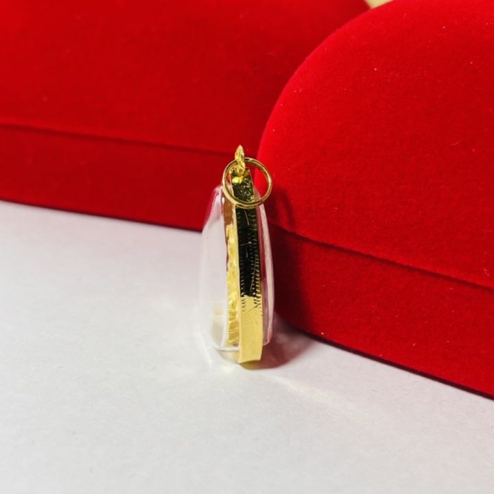 จี้พระพุทธชินราช-หล่อเล็ก-จ-พิษณุโลก-เลี่ยมทองแท้90-กันน้ำ