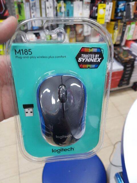 logitech-มี3สี-เมาส์-wireless-m185-พร้อมส่ง