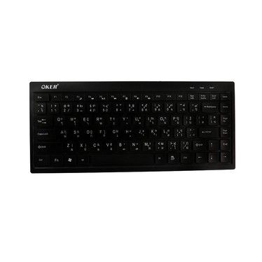 oker-flash-sale-ราคาพิเศษ-คีย์บอร์ด-usb-keyboard-mini-f6-white-ออกใบกำกับภาษีได้