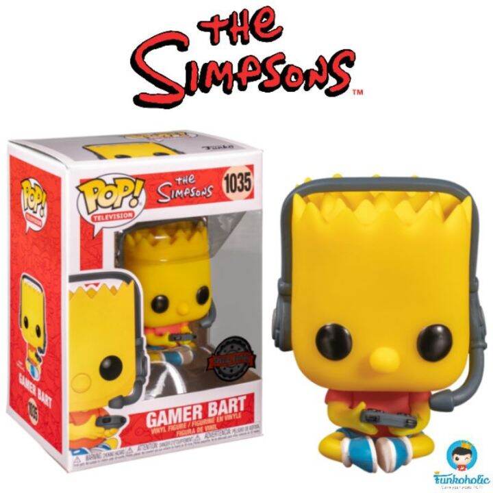 Funko POP! Television The Simpsons - Gamer Bart Simpson [Exclusive ...