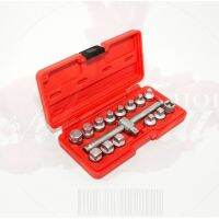 FORCE ชุดเครื่องมือเปลี่ยนถ่ายของเหลว 15 ชิ้น 15pc 3/8"DR. Drain nut  Model 915G2