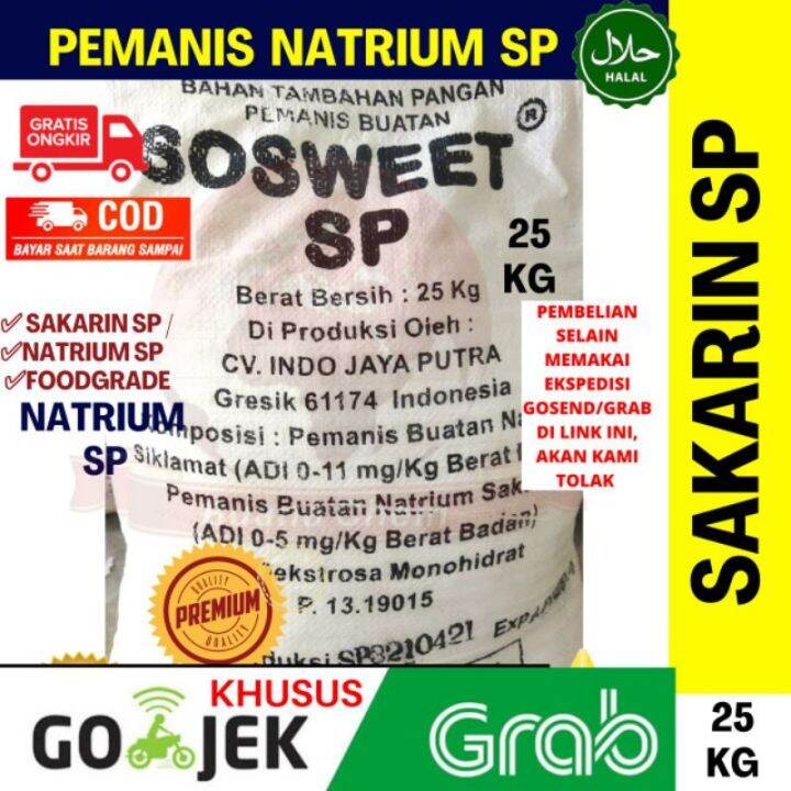 Sakarin SP 25KG KHUSUS GOSEND Pemanis Buatan / Natrium Saccharin