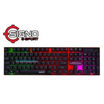 (เกมส์มิ่ง คีย์บอร์ด)Signo E-Sport KB-712 Illuminated RUBBER DOME Switch Gaming Keyboard
