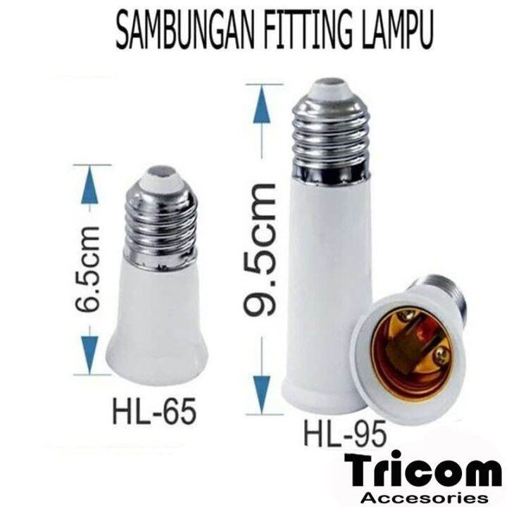 Sambungan Fitting Lampu E Pemanjang Lampu Downlight Lazada Indonesia