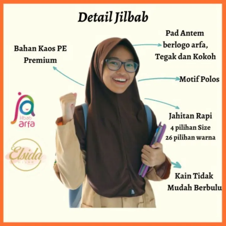 Kerudung Anak Sekolah By Jilbab Afra | Lazada Indonesia