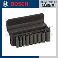 Bosch รุ่น 2608551101 ชุดลูกบล็อก 9 ชิ้น 1/2 นิ้ว ความยาว 77 มม.  ความกว้าง 10, 11, 13, 17, 19, 21, 22, 24, 27 มม.