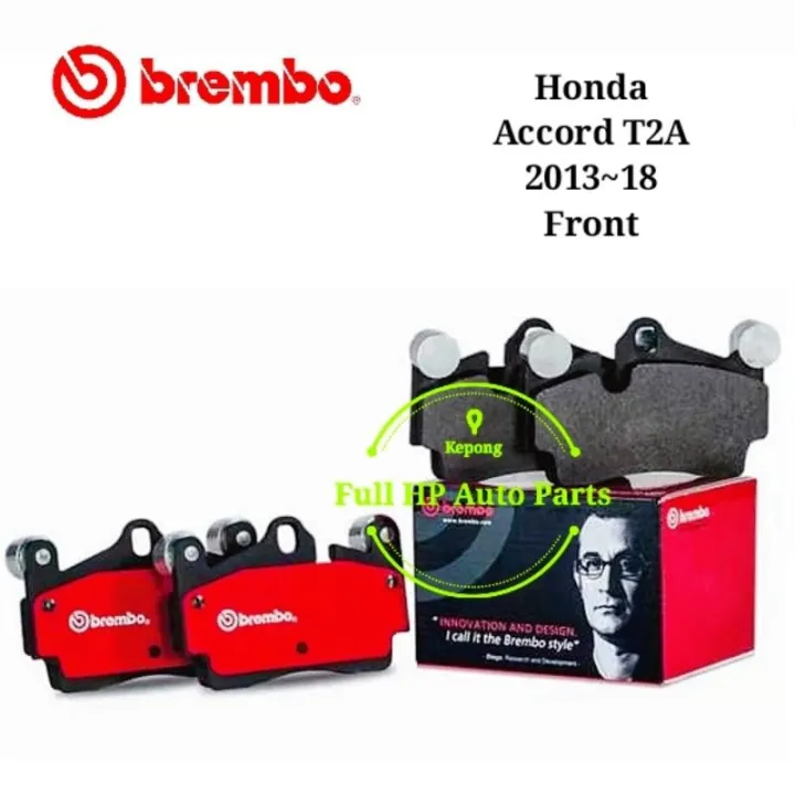 Original Brembo NAO Front Brake PAD Honda Accord T2A 201318 Lazada