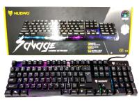 Nubwo คีย์บอร์ดเกมมิ่ง 9 โหมดไฟ Savage Gaming Keyboard NK-18 สินค้า รับประกัน 1 ปี  ?แถมแผ่นรองเม้าส์มูลค่า 39 บาท ?.