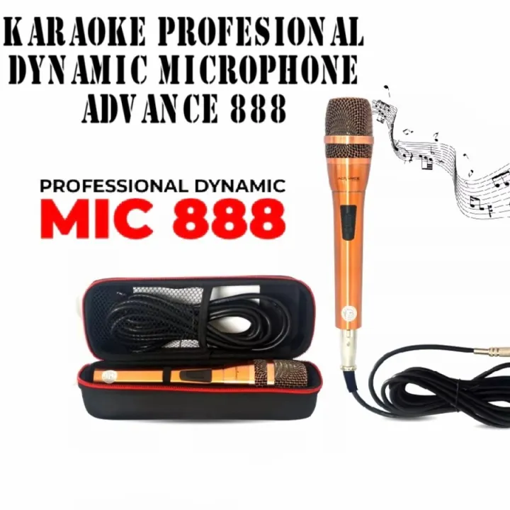 Advance MIC 888 Karaoke Profesional Dynamic Microphone Lazada Indonesia