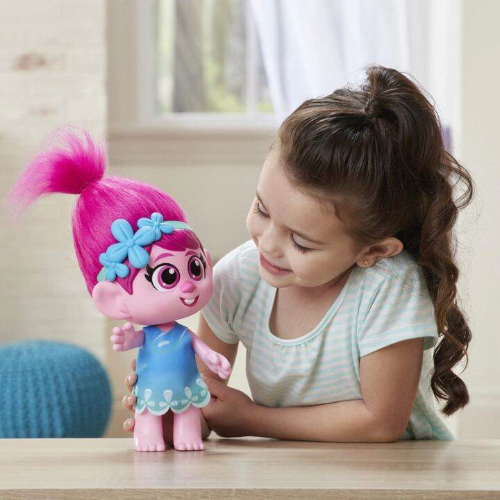 Trolls World Tour Toddler Poppy Doll Big Size With Removable Dress And ...