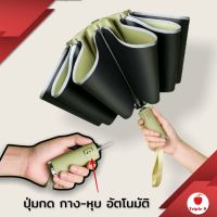 (U6) NEW ร่ม ร่มพับออโต้ ร่มอัตโนมัติ ขอบร่มสะท้อนกับแสง กันได้ทั้งฝนและแดด UV ได้ดี