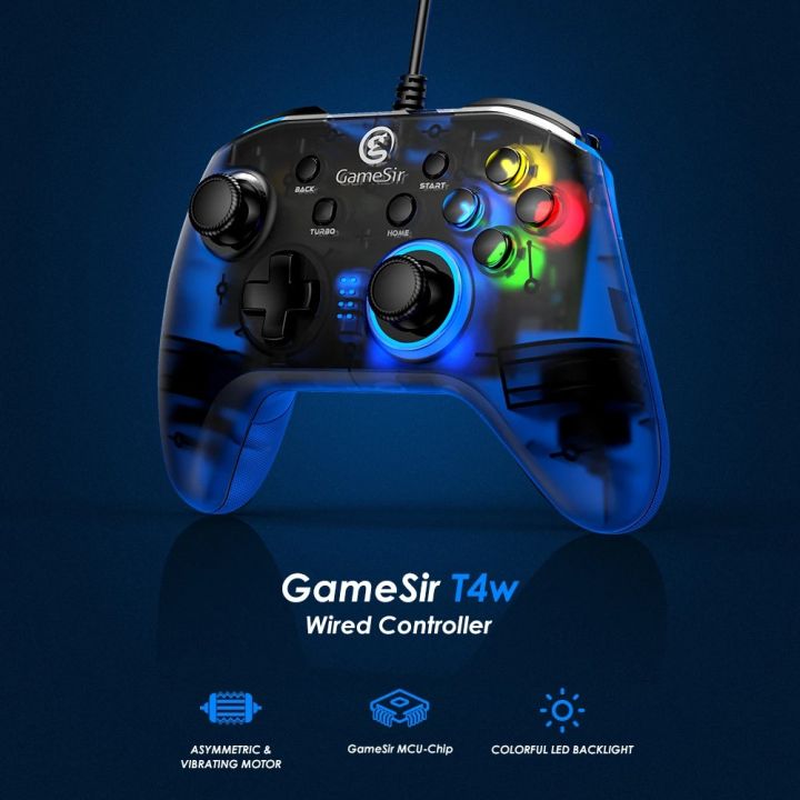 gamesir-จัดด่วน-flash-sale-ราคาพิเศษ-ของแท้ประกันศูนย์ไทย-gaming-controller-t4w-wired-black
