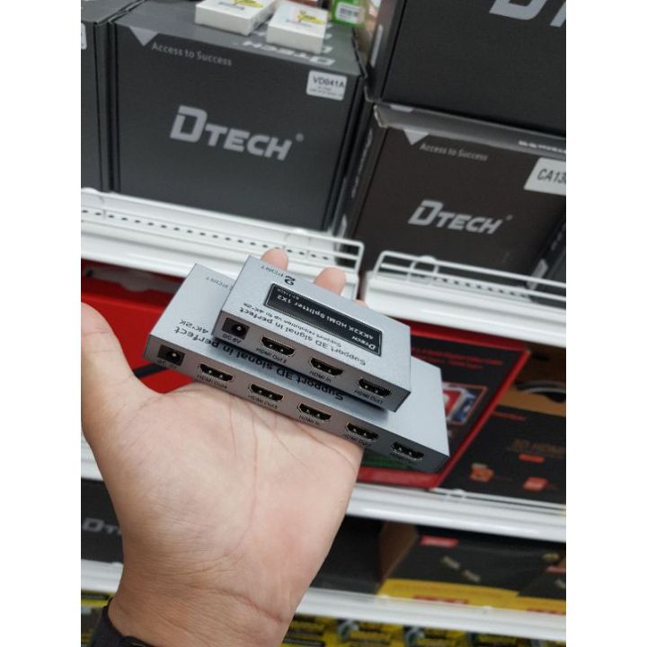 dtech-hdmi-splitter-1x2-4-dt-7142-dt-7144-dt-7148-ออกใบกำกับภาษีได้