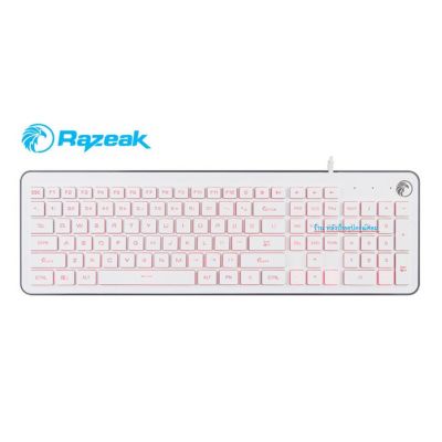 Keyboard RAZEAK RK-8271 มีไฟสีขาวสวยงาม