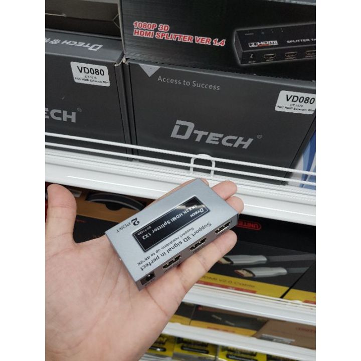 dtech-hdmi-splitter-1x2-4-dt-7142-dt-7144-dt-7148-ออกใบกำกับภาษีได้