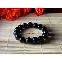 สร้อยข้อมือหินนิลดำ Onyx ขนาด12มม. Lucky stone by maleeshop