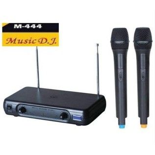 Music DJ M-444 /ไมค์ลอยคู่ ไมโครโฟน  เป็นไมค์ที่มีสัญญาณ VHF high band M444