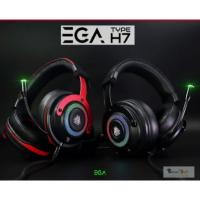 EGA Type H7 Gaming Headset 7.1 Virtual Surround หูฟังสำหรับเล่นเกมส์ มีไฟ RGB หูฟังแยกเสียงซ้ายขวา ของแท้ ประกัน 2 ปี