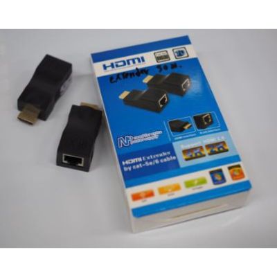 HDMI Extender To LAN Cat5e/Cat6 Cable 30 M.