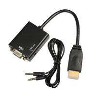 HDTV HDMI to VGA +เสียง Aduio Output  สาย แปลง HDMI to VGA รุ่นขายดี (มีของพร้อมส่งครับ)