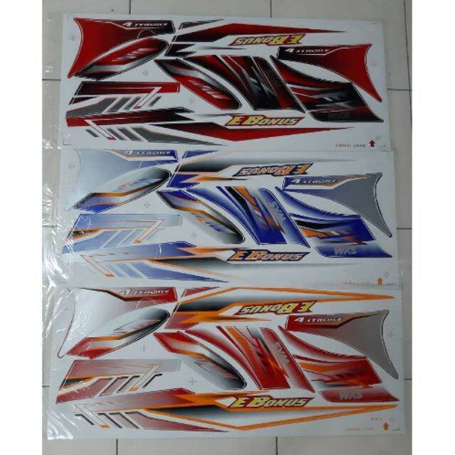 SYM E BONUS 110 (1) BODY STICKER | Lazada