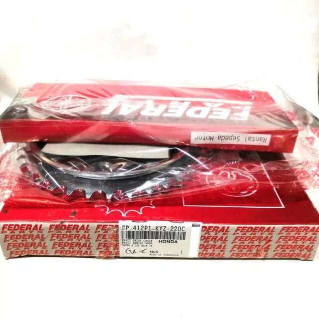 Paket rantai roda gear set supra x 125 fi helminKYZ paket driver chain