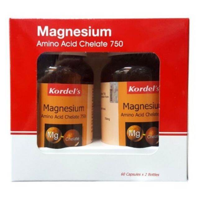 Kordel's magnesium amino acid chelate 750mg 60s x2 Lazada
