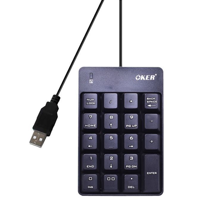 oker-kp-051-ราคาพิเศษ-คีย์บอร์ดแป้นตัวเลข-usb-super-slim-mini-keypad