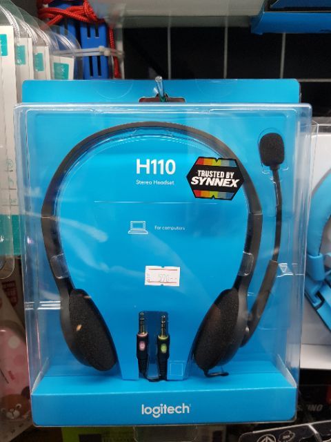 logitech-headset-h110-stereo-headband-headset-with-boom-microphone-หูฟังใช้สำหรับคอมพิวเตอร์