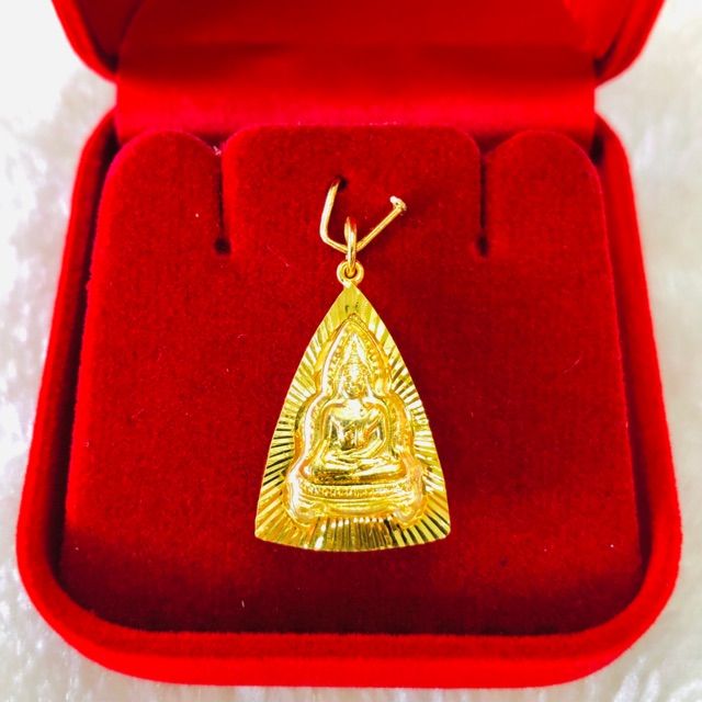 พระพุทธชินราช-พระเลี่ยมทองแท้-มีใบรับประกัน-พระเลี่ยมทอง