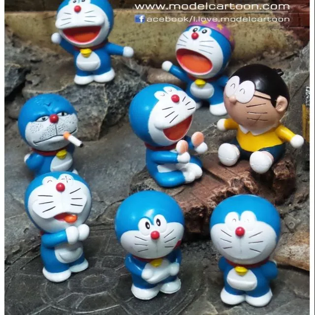 ม่อน-8-ตัว-ชุด-5-ซม-โนบิตะ-โดราเอม่อน-โดเรม่อน-โดเรมอน-doraemon-โนบิตะ