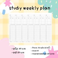 study weekly planner ใช้ได้นาน 1 ปี+