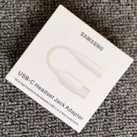 แจ็คแปลงหูฟังซัมซุงแท้ Original Samsung USB Type C Male To 3.5MM Earphone Audio Cable 24Bit Digital Adapter For A80 Note10 Pro