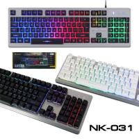 NUBWO NK-31 Savior Gaming Keyboard คีบอร์ดเกมมิ่ง ไฟรุ้ง 7สี ประกันศูนย์ 1ปี