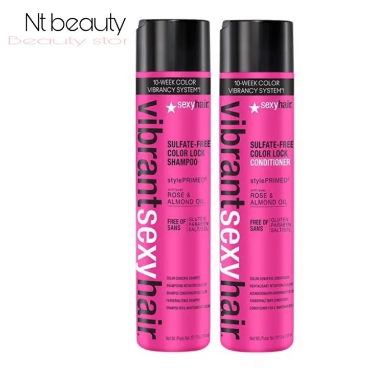 Sexyhair Color Lock Shampoo 300 Ml Conditioner 300 Ml แชมพู และครีมนวดผม สำหรับล็อคสีผม 9748