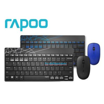 Rapoo มี3สี ชุดเม้าส์และคีย์บอร์ด KB-8000M Combo Multi-mode Silent Wireless ไทย/EN