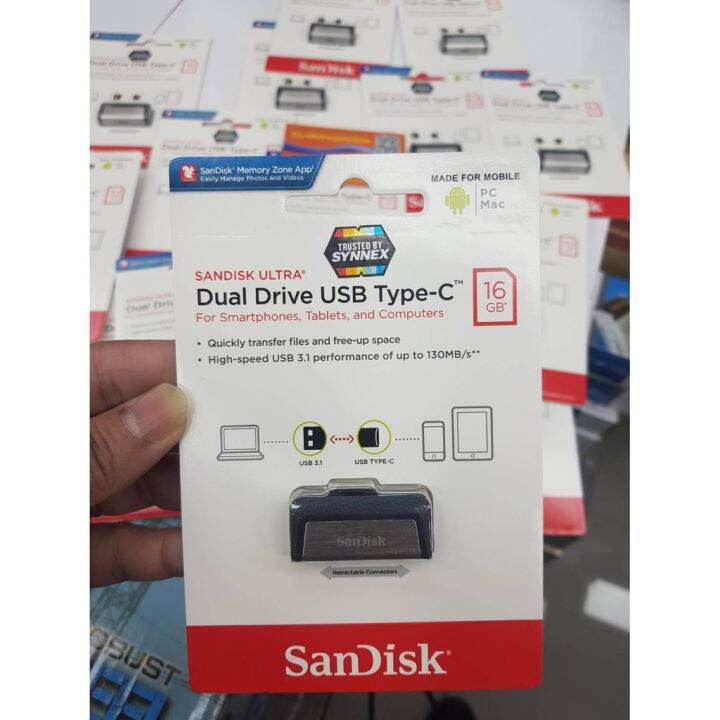 sandisk-แฟลชไดร์ฟ-otg-usb-type-c-sdddc2-16g-032g-64g-2-in-1