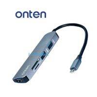 Onten 5in1 type-c เป็น port usb และ การ์ดรีดเดอร์ด้วย (OTN-9601)