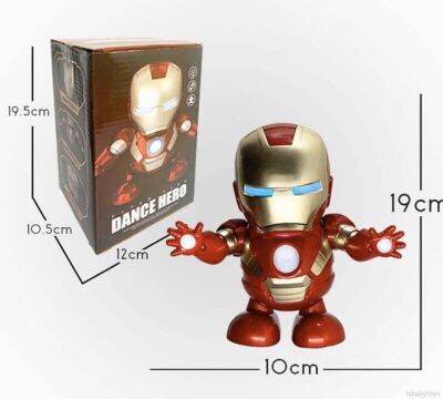 พร้อมส่ง! อเวนเจอร์เต้น Iron Man เต้นมีเพลงมีแสงของเล่นไฟฟ้าเด็กของเล่นเด็ก