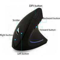 เมาส์ไร้สาย ทรงตั้ง Wireless Vertical Ergonomic Optical Mouse ใส่ถ่าน AAA 2 ก้อน